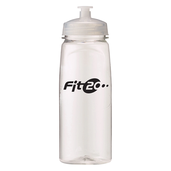 24 oz Polysure Grip'N Sip Squeeze Plastic Sports Bottle with wide... from ASI 52840 Evans Manufacturing