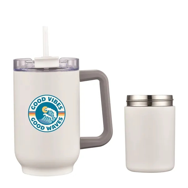 22oz tumbler with a screw-on 8oz cup that doubles as a... from ASI 90807 Tekweld