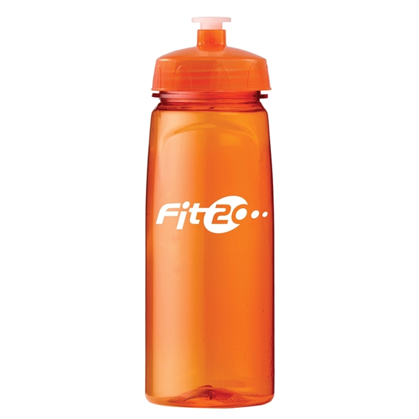 24 oz Polysure Grip'N Sip Squeeze Plastic Sports Bottle with wide... from ASI 52840 Evans Manufacturing