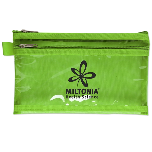 CPSIA compliant twin pocket school supply pencil pouch.... from ASI 52840 Evans Manufacturing