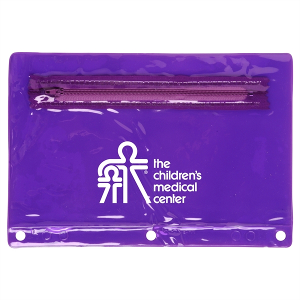 Translucent school pencil pouch clear front, 6 1/2" x 9 1/4".... from ASI 52840 Evans Manufacturing