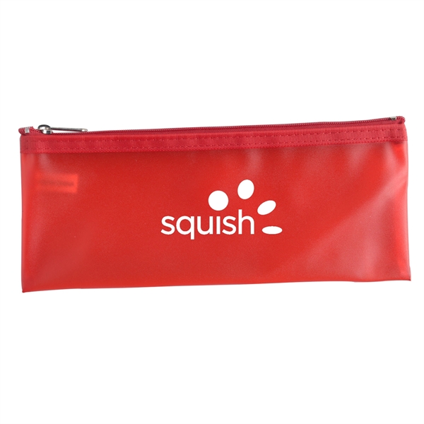 PVC-constructed frosted pencil pouch is perfect for storing pencils, pens, erasers... from ASI 52840 Evans Manufacturing
