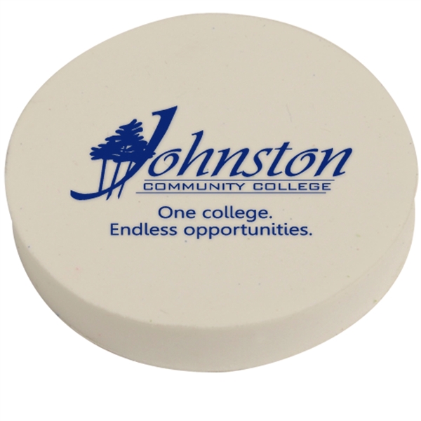 Round pencil eraser made of rubber; measures 1 1/2" x 1/4".... from ASI 52840 Evans Manufacturing