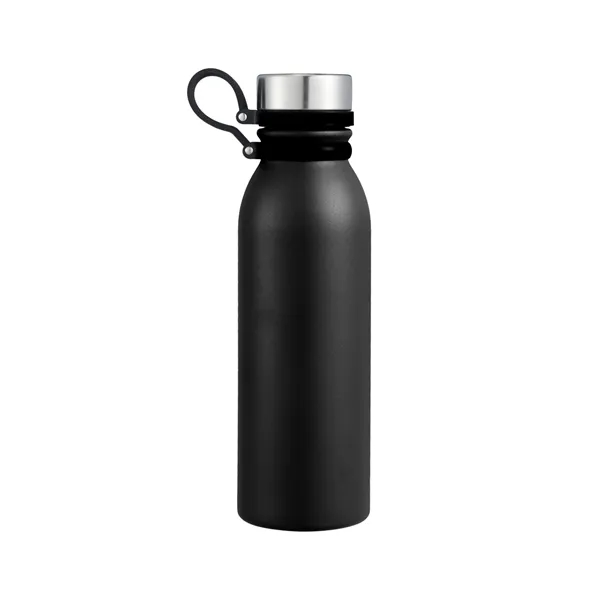 Powder-coated stainless steel bottle with TPR strap and leakproof lid-sleek, durable,... from ASI 64845 Kin Image Inc / Himmers International Inc. DBA Kin Image Inc