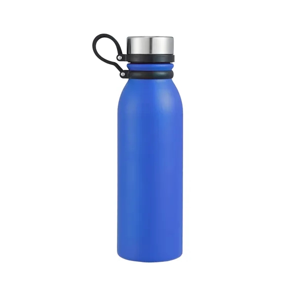 Powder-coated stainless steel bottle with TPR strap and leakproof lid-sleek, durable,... from ASI 64845 Kin Image Inc / Himmers International Inc. DBA Kin Image Inc