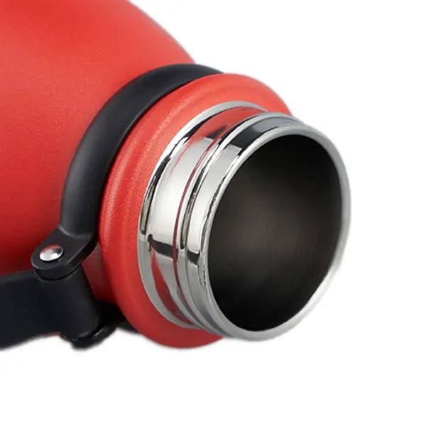 Powder-coated stainless steel bottle with TPR strap and leakproof lid-sleek, durable,... from ASI 64845 Kin Image Inc / Himmers International Inc. DBA Kin Image Inc