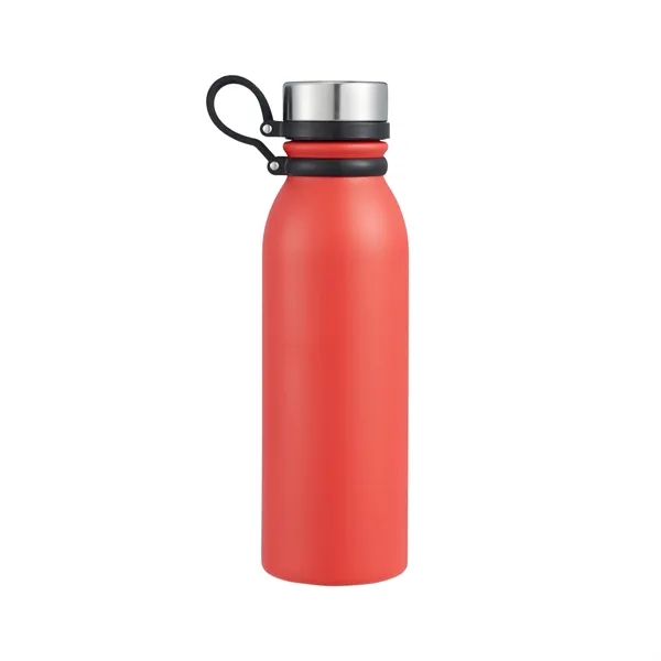 Powder-coated stainless steel bottle with TPR strap and leakproof lid-sleek, durable,... from ASI 64845 Kin Image Inc / Himmers International Inc. DBA Kin Image Inc