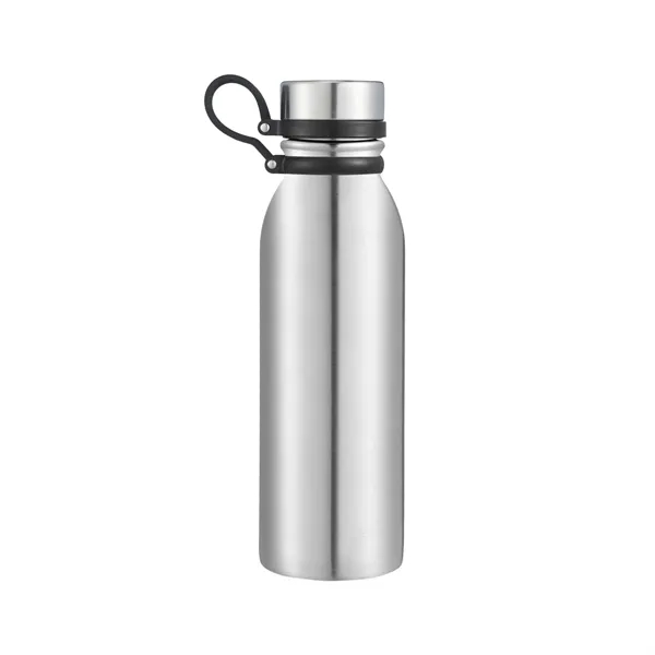 Powder-coated stainless steel bottle with TPR strap and leakproof lid-sleek, durable,... from ASI 64845 Kin Image Inc / Himmers International Inc. DBA Kin Image Inc