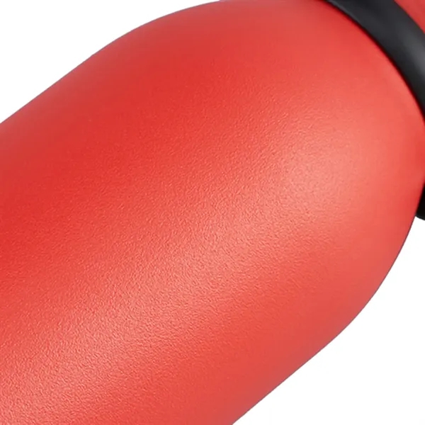 Powder-coated stainless steel bottle with TPR strap and leakproof lid-sleek, durable,... from ASI 64845 Kin Image Inc / Himmers International Inc. DBA Kin Image Inc