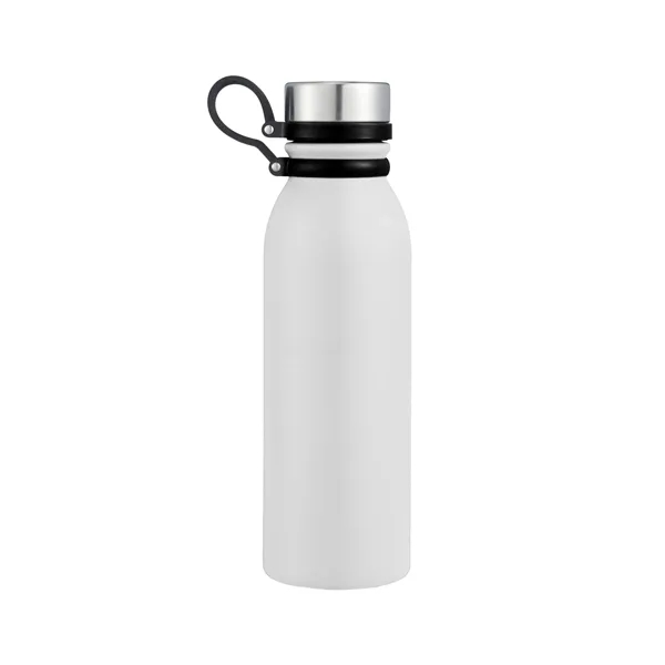 Powder-coated stainless steel bottle with TPR strap and leakproof lid-sleek, durable,... from ASI 64845 Kin Image Inc / Himmers International Inc. DBA Kin Image Inc