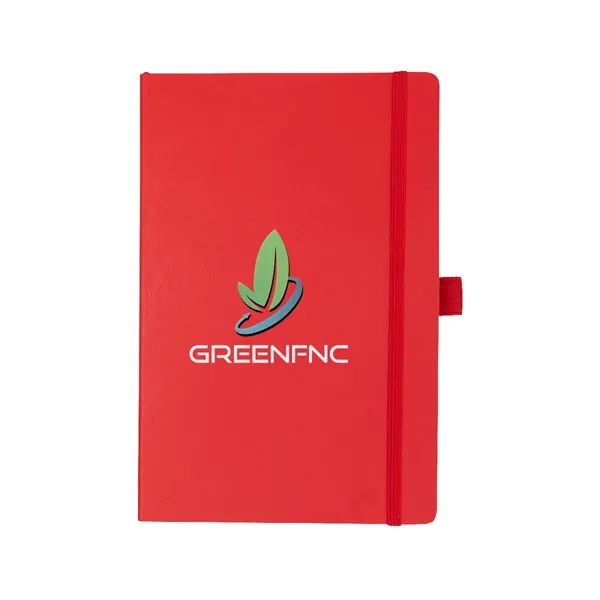 100 lined page notebook with bookmark, strap closure, pen loop and... from ASI 61125 Hit Promotional Products / Hit®