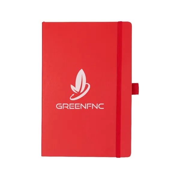 100 lined page notebook with bookmark, strap closure, pen loop and... from ASI 61125 Hit Promotional Products / Hit®