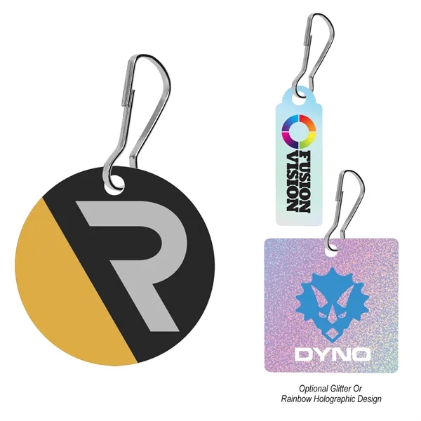 3" customizable acrylic zipper pull.... from ASI 61125 Hit Promotional Products / Hit®