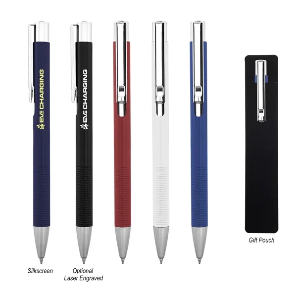 Plunger action ballpoint pen made with recycled aluminum.... from ASI 61125 Hit Promotional Products / Hit®