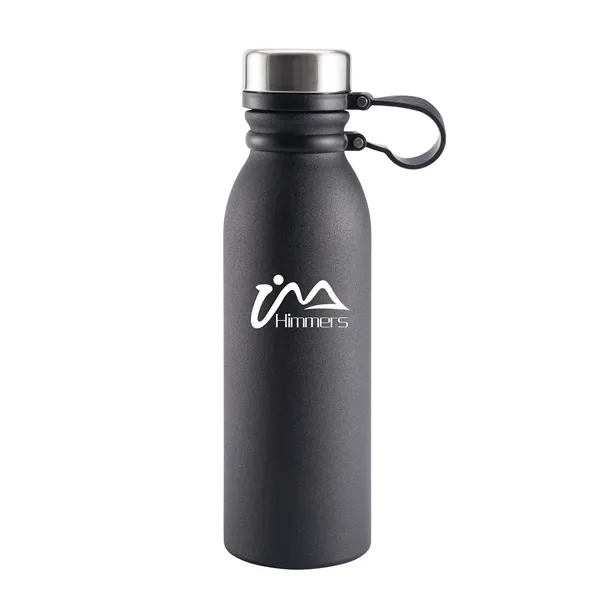 Powder-coated stainless steel bottle with TPR strap and leakproof lid-sleek, durable,... from ASI 64845 Kin Image Inc / Himmers International Inc. DBA Kin Image Inc
