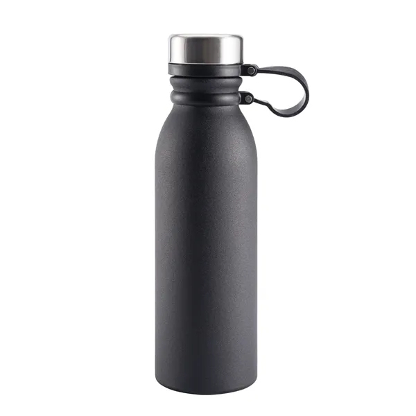 Powder-coated stainless steel bottle with TPR strap and leakproof lid-sleek, durable,... from ASI 64845 Kin Image Inc / Himmers International Inc. DBA Kin Image Inc