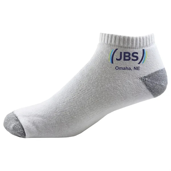 Made in the USA flat toe seam lightweight cotton no show... from ASI 90160 Suntex Industries