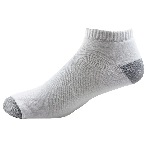 Made in the USA flat toe seam lightweight cotton no show... from ASI 90160 Suntex Industries