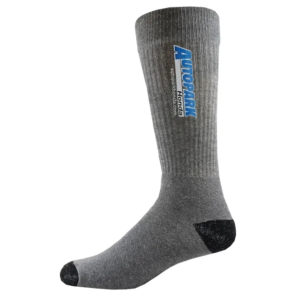 USA Made Unisex crew length cotton socks with full cushion foot... from ASI 90160 Suntex Industries