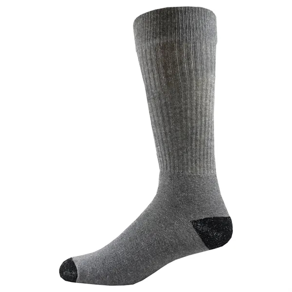 USA Made Unisex crew length cotton socks with full cushion foot... from ASI 90160 Suntex Industries