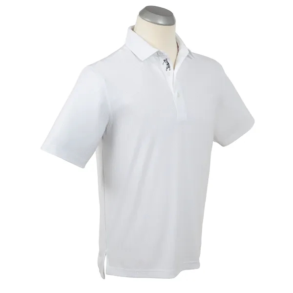 This solid polo shirt with a modern update. Men's performance short... from ASI 38120 Ball Pro / Diversified Quality Kitchenware / Branded Apparel Designs
