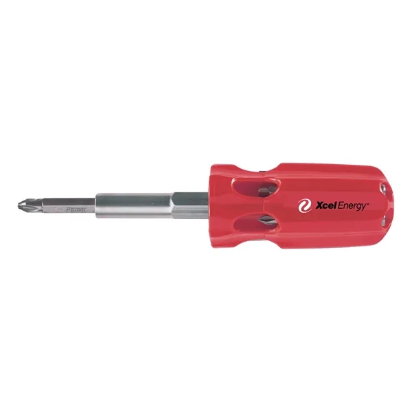 A mid-sized multi-bit screwdriver with 7 essential bits. Bits stored in... from ASI 46170 Compass Industries Inc