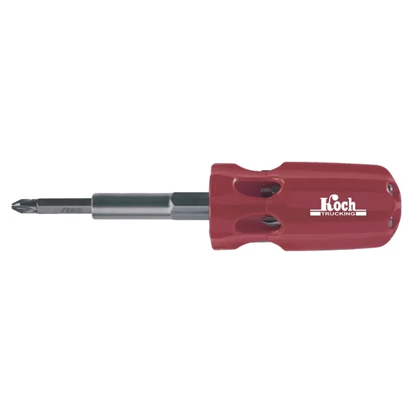 A mid-sized multi-bit screwdriver with 7 essential bits. Bits stored in... from ASI 46170 Compass Industries Inc
