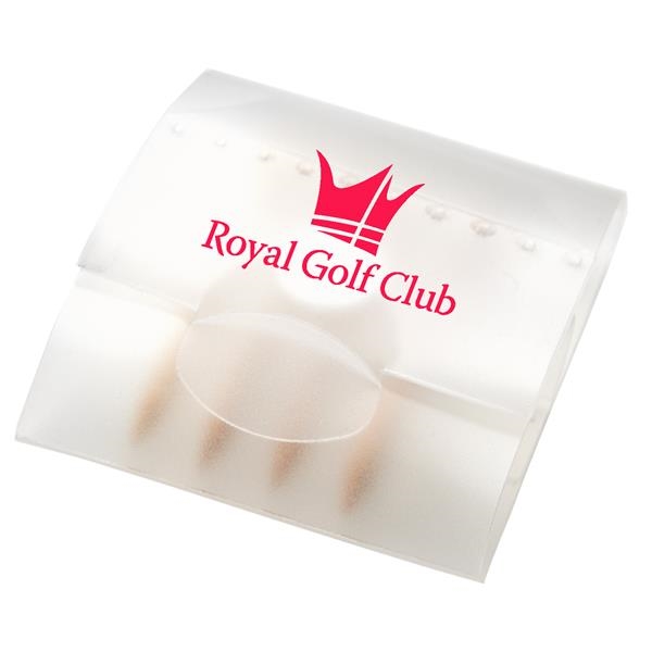 Translucent tee pack with 4 tees and 1 ball marker.... from ASI 52840 Evans Manufacturing