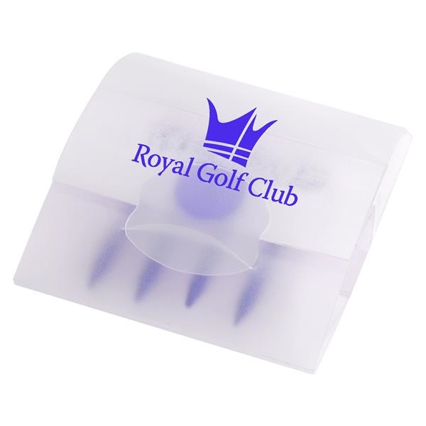 Translucent tee pack with 4 tees and 1 ball marker.... from ASI 52840 Evans Manufacturing