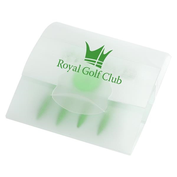 Translucent tee pack with 4 tees and 1 ball marker.... from ASI 52840 Evans Manufacturing