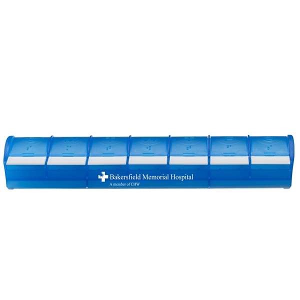 Snap-Open 7 day Med Minder pill box with extra-large compartments.... from ASI 52840 Evans Manufacturing