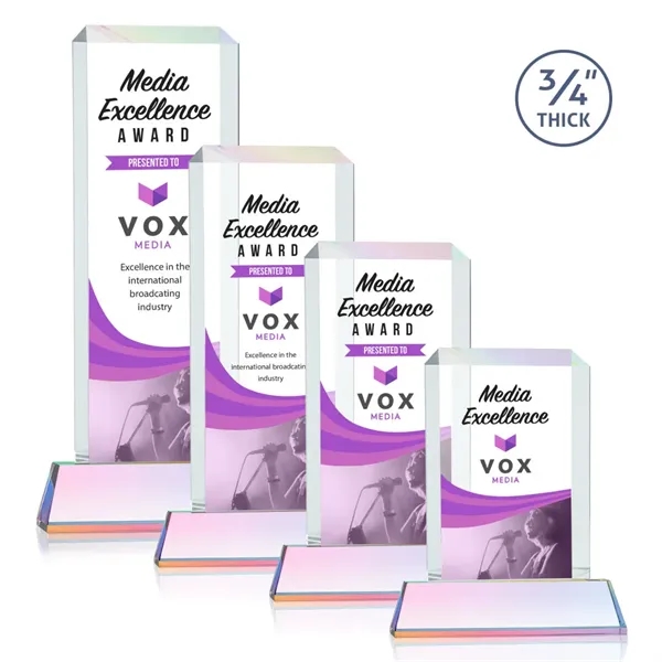 Our Full Color VividPrint Dalton features thick beveled Starfire crystal mounted... from ASI 84592 St Regis Group / St Regis
