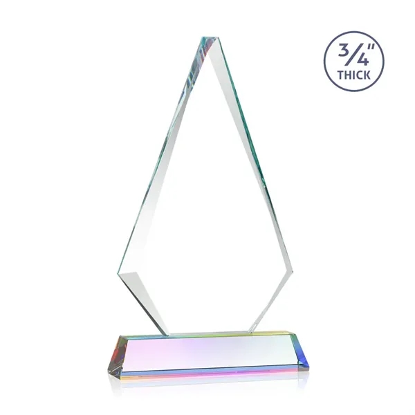 Starfire triangle top award on a tall tapered Optical Base.... from ASI 84592 St Regis Group / St Regis