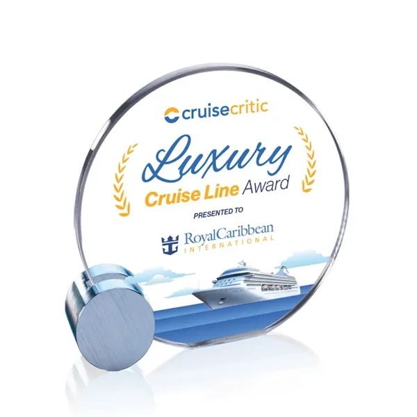 Verdunn VividPrint™ Award - Starfire/Chrome Circle... from ASI 84592 St Regis Group / St Regis