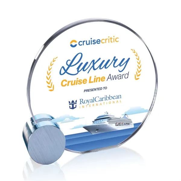 Verdunn VividPrint™ Award - Starfire/Chrome Circle... from ASI 84592 St Regis Group / St Regis