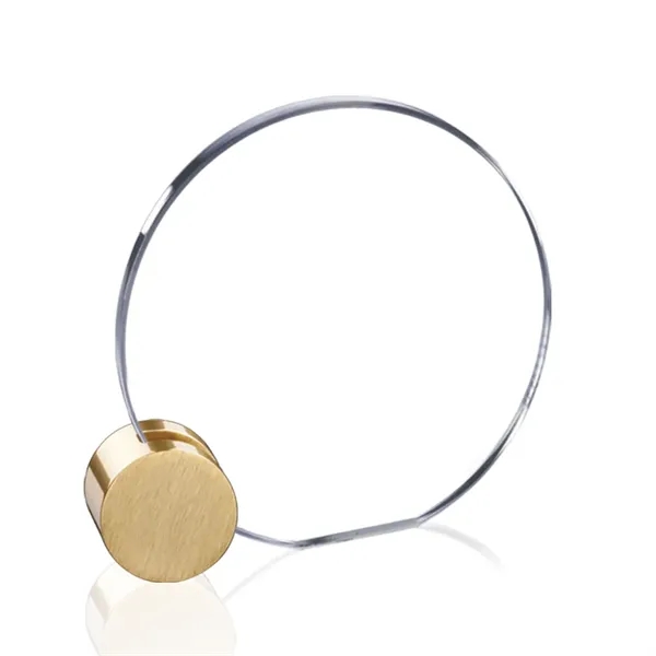 Verdunn VividPrint™ Award - Starfire/Gold Circle... from ASI 84592 St Regis Group / St Regis