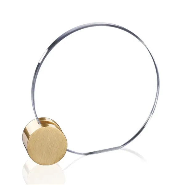 Verdunn VividPrint™ Award - Starfire/Gold Circle... from ASI 84592 St Regis Group / St Regis