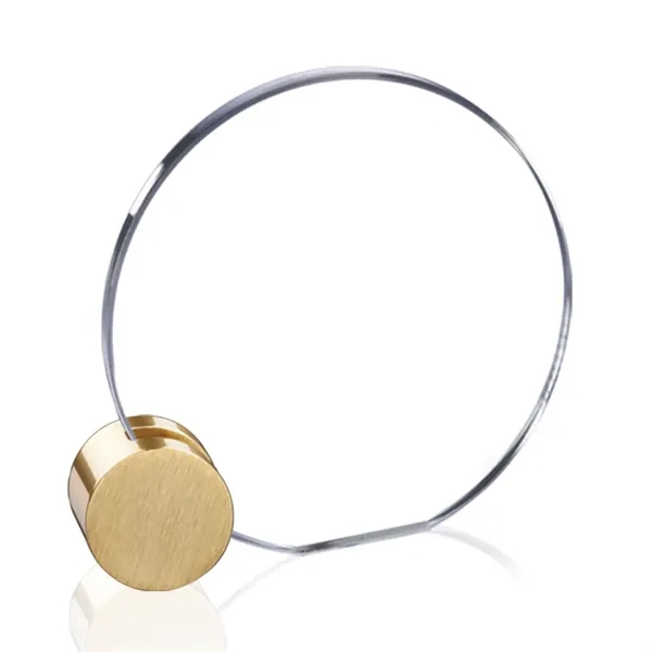 Verdunn VividPrint™ Award - Starfire/Gold Circle... from ASI 84592 St Regis Group / St Regis