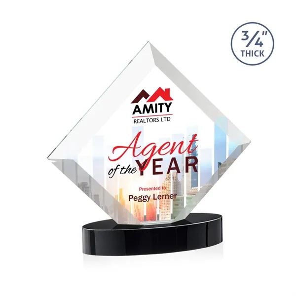 Belaire VividPrint™ Award on Alberton Oval Base - Black... from ASI 84592 St Regis Group / St Regis