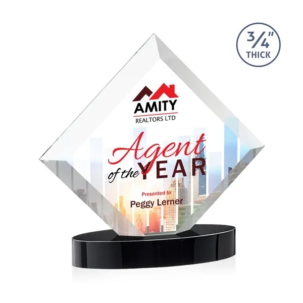 Belaire VividPrint™ Award on Alberton Oval Base - Black... from ASI 84592 St Regis Group / St Regis