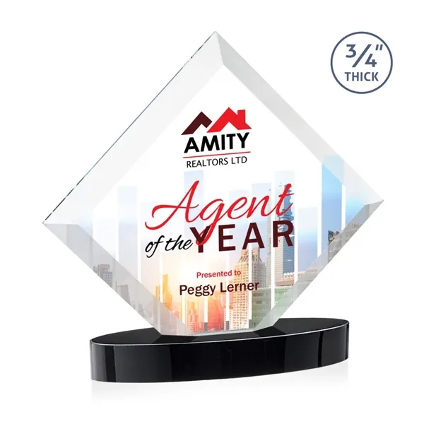 Belaire VividPrint™ Award on Alberton Oval Base - Black... from ASI 84592 St Regis Group / St Regis