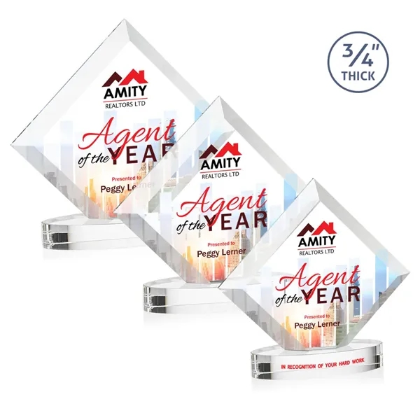 Belaire VividPrint™ Award on Alberton Oval Base - Clear... from ASI 84592 St Regis Group / St Regis