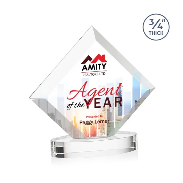 Belaire VividPrint™ Award on Alberton Oval Base - Clear... from ASI 84592 St Regis Group / St Regis