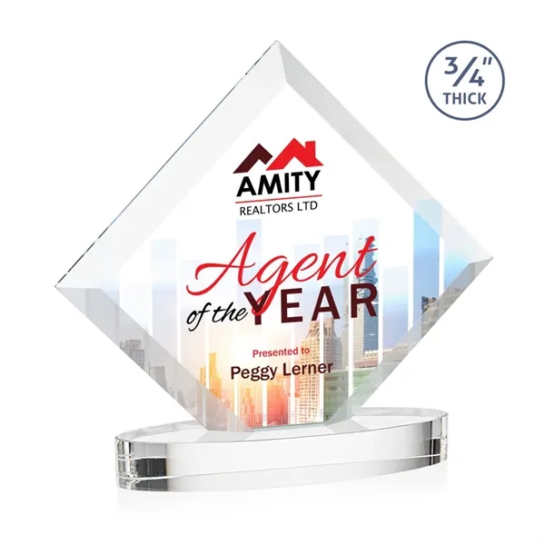 Belaire VividPrint™ Award on Alberton Oval Base - Clear... from ASI 84592 St Regis Group / St Regis