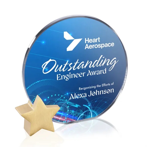 Verdunn VividPrint™ Award - Starfire/Gold Star... from ASI 84592 St Regis Group / St Regis