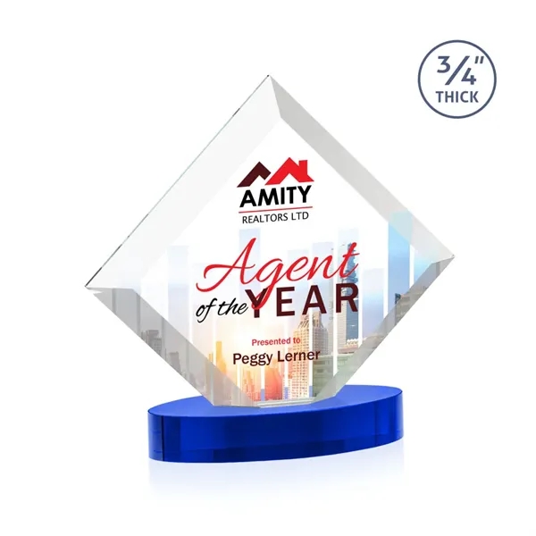 Belaire VividPrint™ Award on Alberton Oval Base - Blue... from ASI 84592 St Regis Group / St Regis