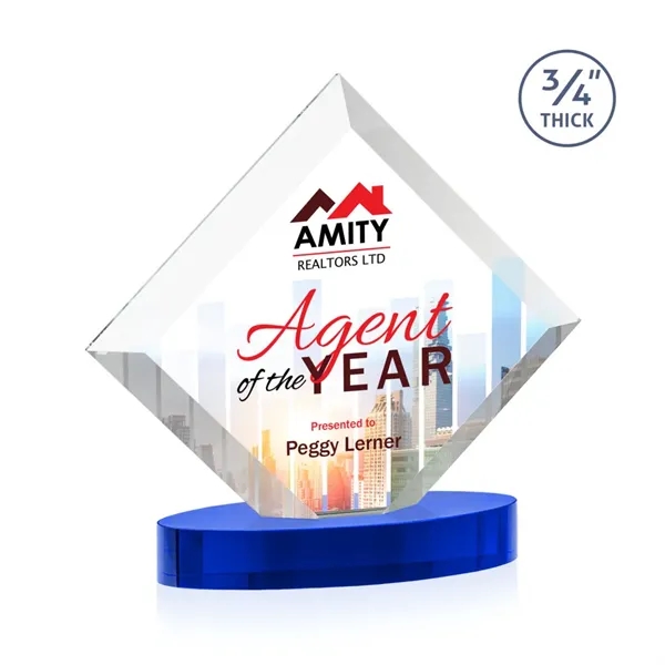 Belaire VividPrint™ Award on Alberton Oval Base - Blue... from ASI 84592 St Regis Group / St Regis