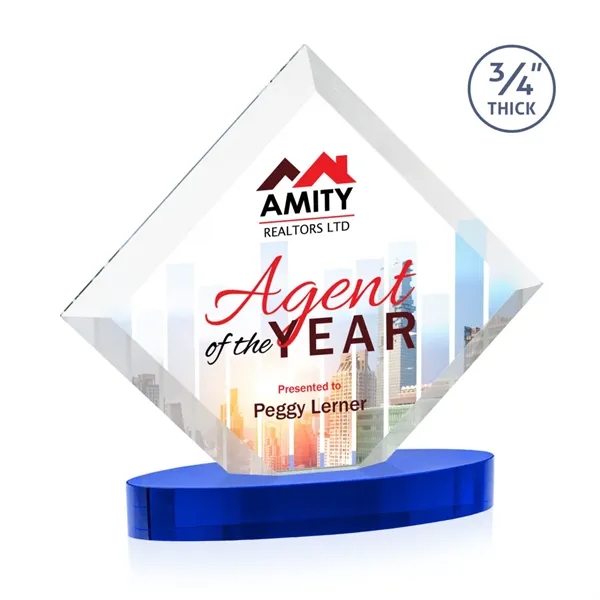 Belaire VividPrint™ Award on Alberton Oval Base - Blue... from ASI 84592 St Regis Group / St Regis