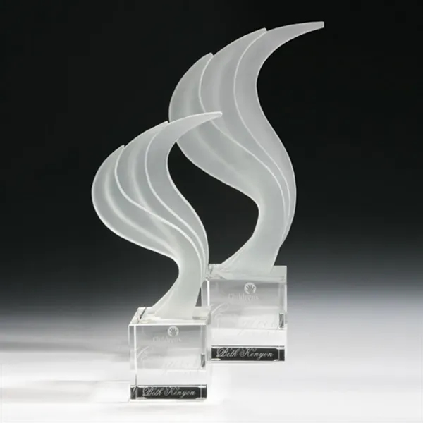 Clear and frosted optical crystal award.... from ASI 84592 St Regis Group / R S Owens & Co Inc