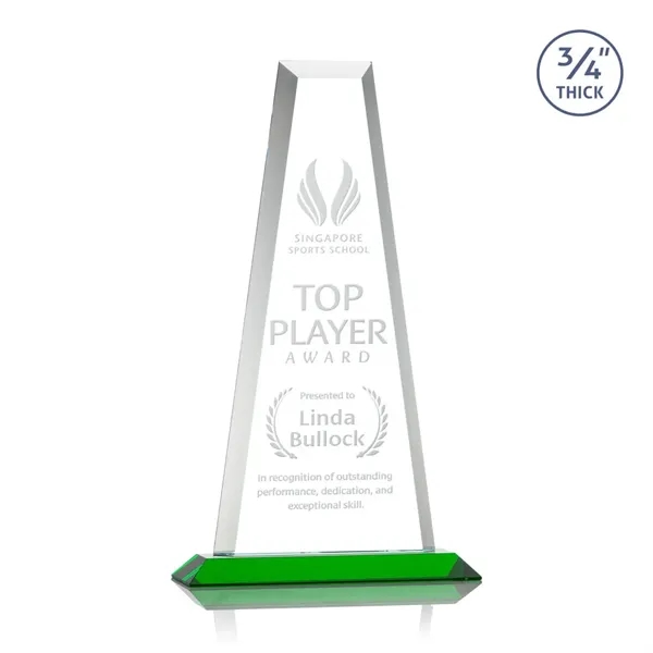 The elegant Imperial Award reflects a 0.75" thick Starfire Crystal tower... from ASI 84592 St Regis Group / St Regis